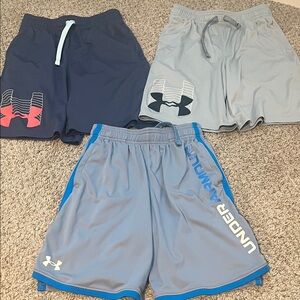 Under Armour Navy and Gray Shorts Trio